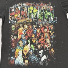 Vintage Marvel Mad Engine Shirt Mens 2XL Black Fade Comic Hero Villain
