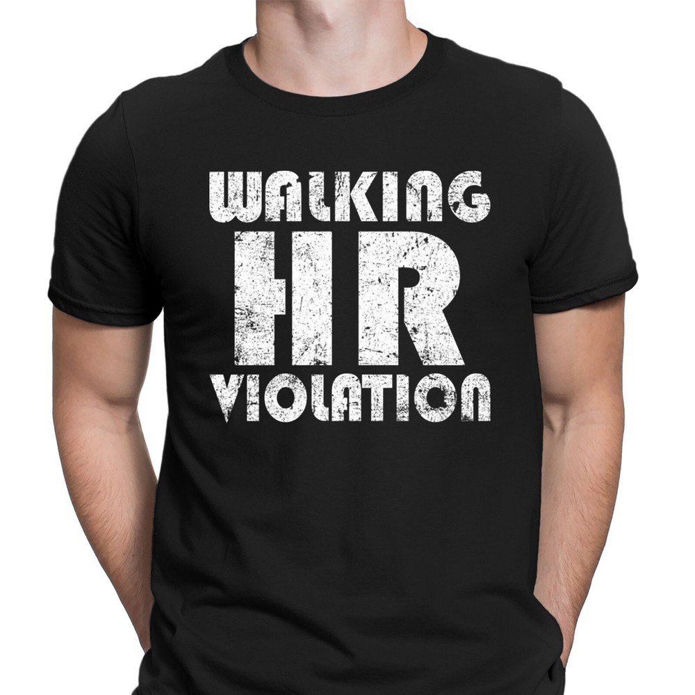 Walking Hr Violation Offensive Funny Humor Vintage Mens-T-Shirts Tee Top #D6
