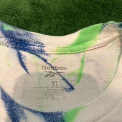 Reebok The Answer Bulldog Tie Dye T Shirt Size Mens Size XL White Green Purple