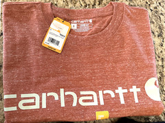 Lot (2) Carhartt & MILWAUKEE Tools Crew Neck T Shirt Heavy Duty S/S POCKET Small