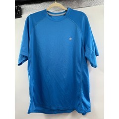 Champion Double Dry T-Shirt Athletic Activewear Gym Blue XL