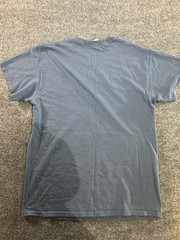 Gildan Heavy Cotton Men’s Gray Tagless Crew Neck Car Graphic T-Shirt Size M