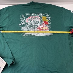Vintage Santa Fe Railroad Long Sleeve NOS Hanes Signature Green Trains BNSF NWT
