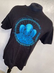West World Synthetic Drone Robot Heads T-Shirt Large Black HBO TV Sci-Fi Mystery