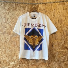 Vintage 1988 the mission live rare White Large Short Sleeve T Shirt