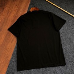 Prada 2026 new three-dimensional embroidered logo round neck short T