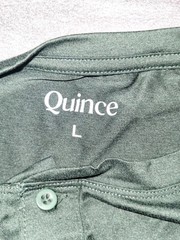 Quince Henley Shirt Mens Large Green FlowKnit Ultra Soft Short Sleeve Stretch