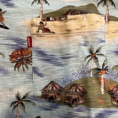 Levi’s Mens Hawaiian pocket T-Shirt Size Large Clear Water Casual NWT