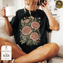Retro Rose Graphic Romantic Comfort Tee