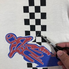 del amo motorsports redondo beach CA t shirt mens M white fair condition