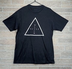 Black Scale T-Shirt Large Mens Black Triangle Logo Graphic Streetwear