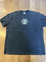 NEW Distressed West Coast Choppers Shirt Black Fade Mens XL