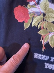 CVLA Los Angeles Rose Black Shirt 2xl Irregular