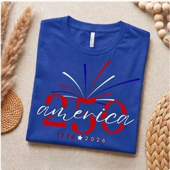 America 250th Anniversary Shirt,4th of July Shirt,retro Patriotic Graphic Tshirt