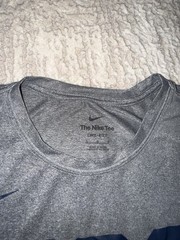 Nike Dri Fit USA Basketball Warm Up Team Issue Shirt Size Large Gray Grey