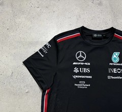 AMG Petronas Black Mercedes-Benz Black T-Shirt Racing