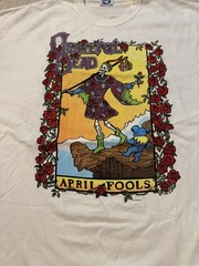 Grateful Dead 1993 April Fools Nassau Coliseum Re-Issue New Satin Tag 90s XL