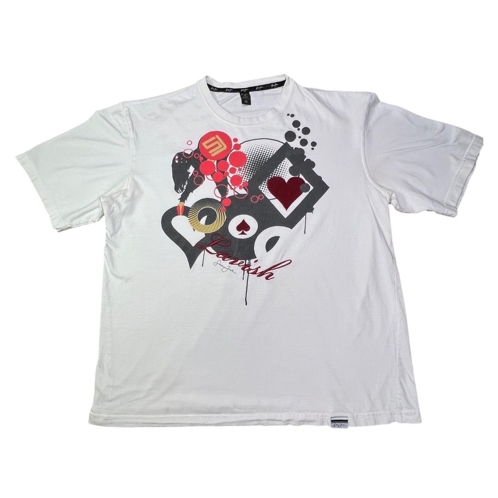 Vintage Sean John Mens Graphic T Shirt White XXL Short Sleeve Cotton Y2K