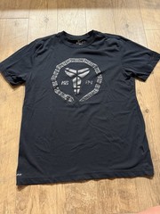 Nike Kobe Bryant KB24 Black Mamba Dri-FIT T Shirt Mens Large Black Snake Logo