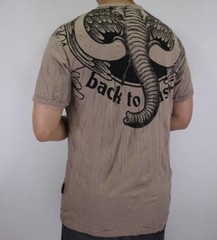 SURE Elephant Men T-Shirt Ganesha Ganesh Hindu Yoga Bohemian Vintage Casual SU07