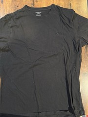 American Eagle Super Soft Men’s M Black Standard Fit Crew Neck Short Sleeve Tee