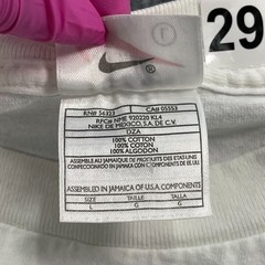 Vintage 90s NIKE Sports Swoosh Logo Shirt Large 23×28 White