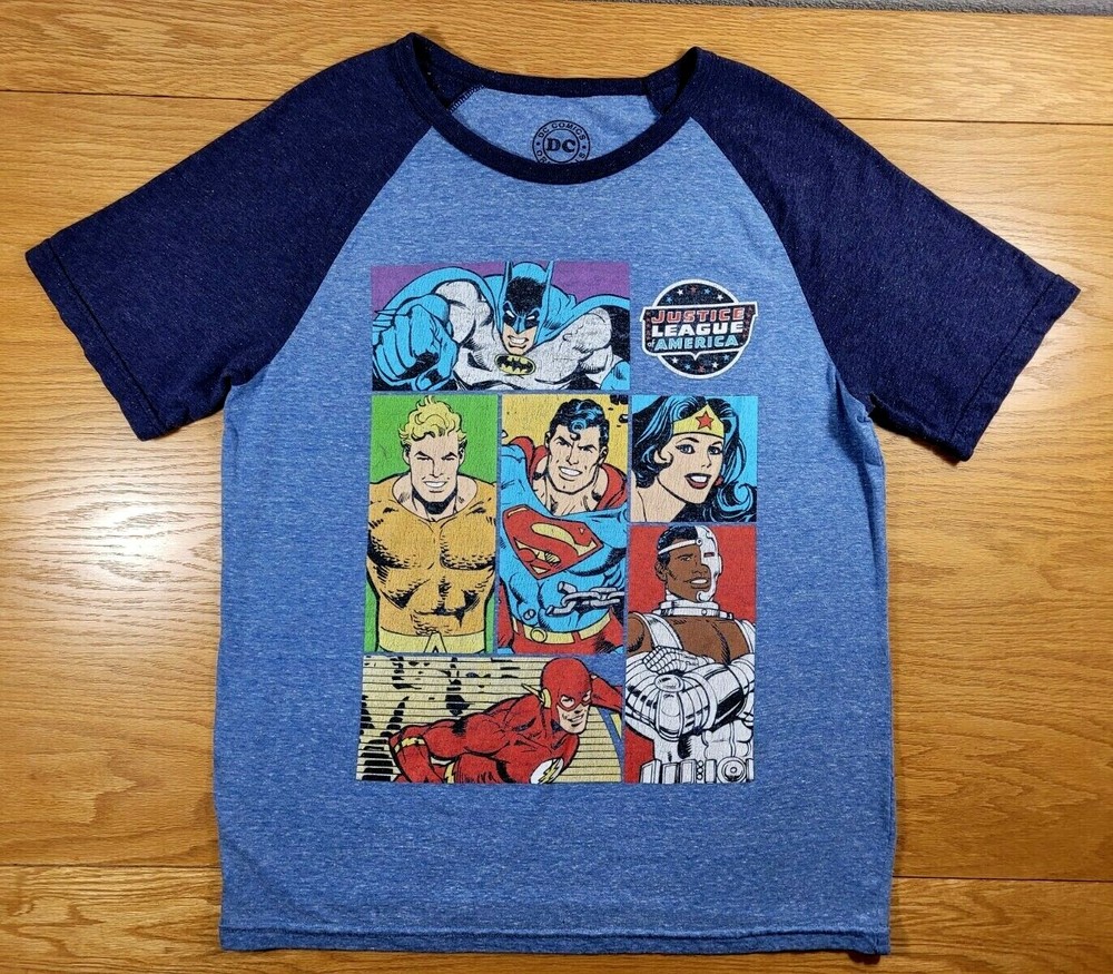 JUSTICE LEAGUE OF AMERICA DC Comics T-Shirt M Men’s Medium (38-40) – SOLD AS IS