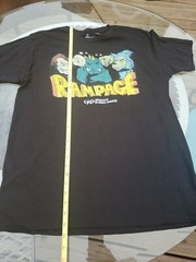 Rampage The Movie Mens T Shirt L Arcade Game 1986 Vintage Soft Cotton Never Worn