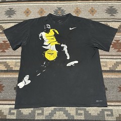 Kobe Bryant Black Mamba T Shirt Mens XL Nike Dri-FIT Lakers NBA