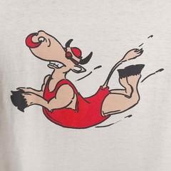 Vintage Swimming Cow T Shirt Mens Size XL White 90s Missouri Valley Masters USA