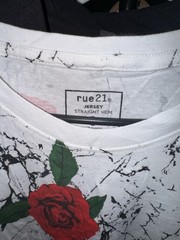 rue21 Men’s Rose Graphic Jersey T-Shirt Crew Neck Short Sleeve XXL