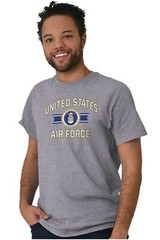USAF United States Air Force Official Emblem Womens or Mens Crewneck T Shirt Tee