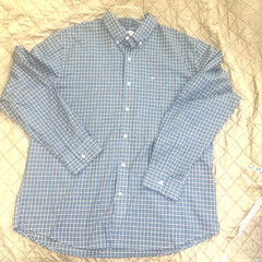 Dockers shirt Men’s Size Xl Button Down Business Casual Work Plaid Blue Men