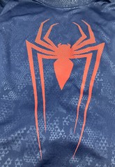  SPIDERMAN OFFICIAL MARVEL SHIRT DARK BLUE WITH RED SPIDER SIZE LARGE
