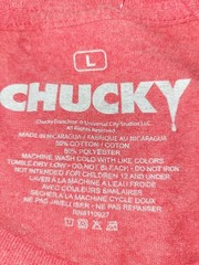 Chucky Mens Size Large No More Mr Nice Guy Child’s Play Red Short Sleeve Tshirt