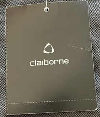 Claiborne Men’s Shirt Medium Crewneck MERU1009 Dark Gray NWT R-Essentials