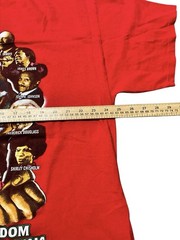 Vintage Black History Month Graphic T-Shirt Red 2XL Delta Pro Weight MLK Malcolm
