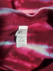 Sublime Long Beach Sun Logo Graphic Tie Dye T-shirt Burgandy Tee Size 2XL