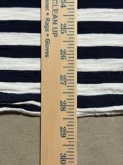 Guess Jeans x ASAP Rocky Striped Tee Shirt Size Large Navy White Rap Retro