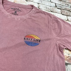 Salt Life Shirt Adult M Purple Fishing Boating Beach Casual Outdoor Tee Mens