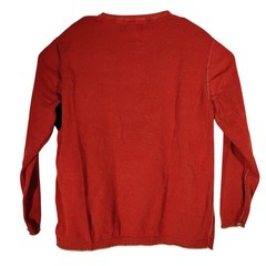 Carbon 2 Cobalt henley tshirt mens L LArge red long sleeve thick cotton 155176