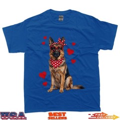 German Shepherd Valentines Day Dog Lover Heart T-Shirt