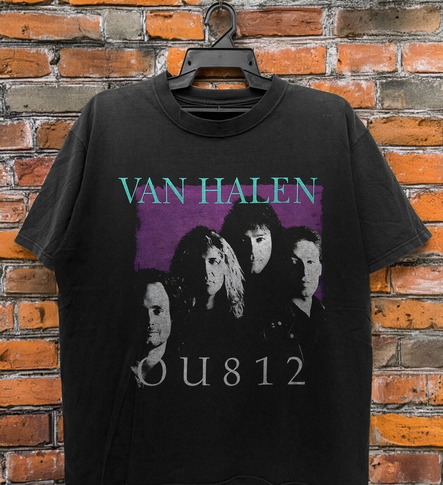 NEW! Van Halen 1988 OU812 Album Band Black Unisex T-shirt Size S-5XL