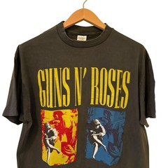 GUNS N ROSES 1992 World Tour VTG 90s Rock Band Single Stitch L T-Shirt REPRINT