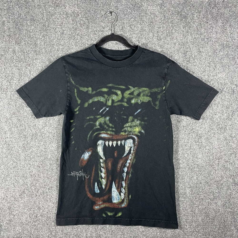 Travis Scott Cactus Jack Utopia Tour T-Shirt Green Hyena Faded Shirt Size Medium