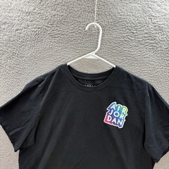 Nike Air Jordan Shirt Adult Large Black Streetwear Hip Hop Grunge Skater Y2K