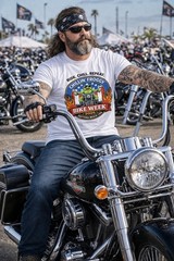 Chillin’ Froggy Daytona Beach Bike Week 2026 Biker Graphic Tee S-XL Brand New