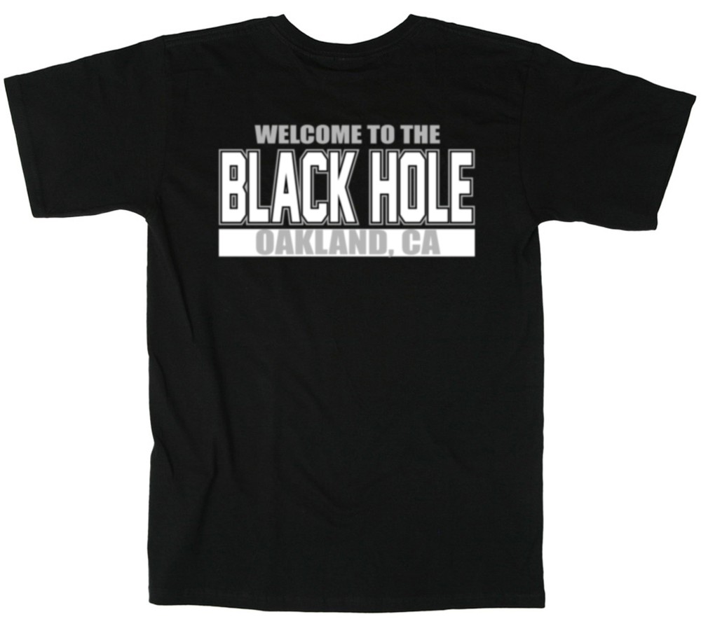 Oakland Raiders Colosseum”Welcome to the Black Hole” jersey T-shirt S-5XL
