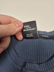 Kuhl Konflikt Henley Shirt Men’s Large Blue Long Sleeve Waffle Thermal Outdoor