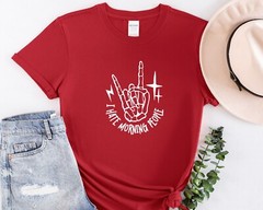 I Hate Morning People, Positive Vibes Shirt, Gift for her, Oversize Tshirt